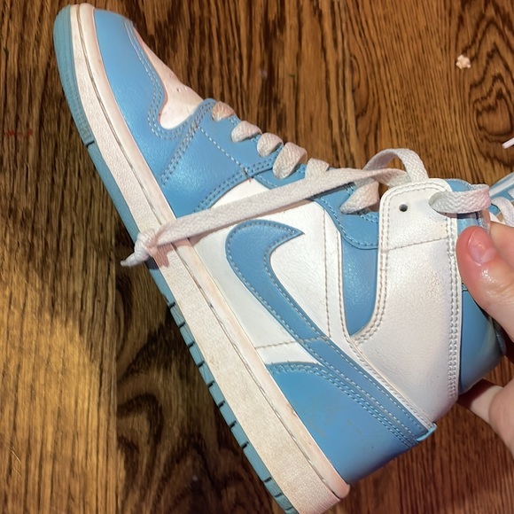 light blue air jordan 1 high tops - Picture 2 of 7